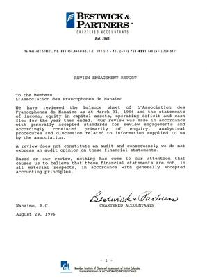   ÉTATS FINANCIERS - FR, 1996   , page 3