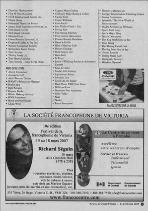   MAPLE SUGAR FESTIVAL DU SUCRE D'ÉRABLE, 2007   , page 23