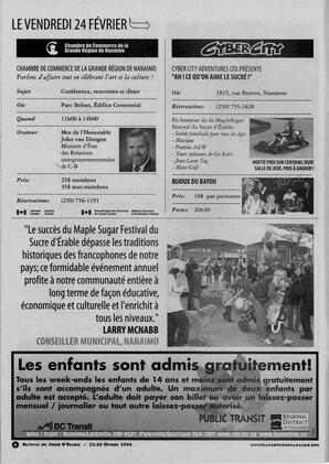  MAPLE SUGAR FESTIVAL DU SUCRE D'ÉRABLE, 2006   , page 6