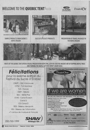   MAPLE SUGAR FESTIVAL DU SUCRE D'ÉRABLE, 2006   , page 38