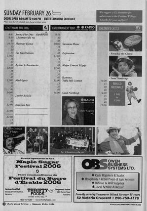  MAPLE SUGAR FESTIVAL DU SUCRE D'ÉRABLE, 2006   , page 36