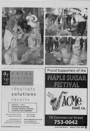   MAPLE SUGAR FESTIVAL DU SUCRE D'ÉRABLE, 2006   , page 29