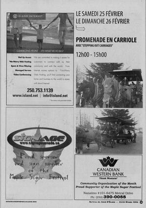  MAPLE SUGAR FESTIVAL DU SUCRE D'ÉRABLE, 2006   , page 23