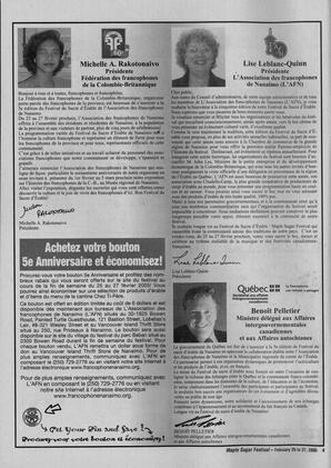   MAPLE SUGAR FESTIVAL DU SUCRE D'ÉRABLE, 2005   , page 44