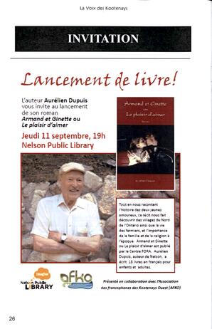   LA VOIX DES KOOTENAYS, 2014   , page 26