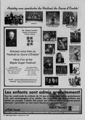   MAPLE SUGAR FESTIVAL DU SUCRE D'ÉRABLE, 2005   , page 37