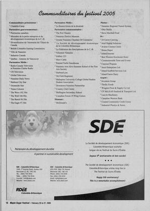   MAPLE SUGAR FESTIVAL DU SUCRE D'ÉRABLE, 2005   , page 35