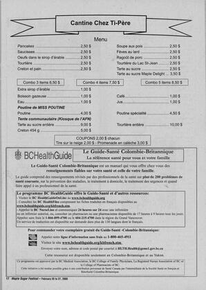   MAPLE SUGAR FESTIVAL DU SUCRE D'ÉRABLE, 2005   , page 33