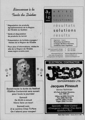   MAPLE SUGAR FESTIVAL DU SUCRE D'ÉRABLE, 2005   , page 30