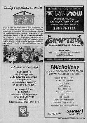   MAPLE SUGAR FESTIVAL DU SUCRE D'ÉRABLE, 2005   , page 28