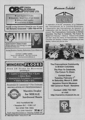   MAPLE SUGAR FESTIVAL DU SUCRE D'ÉRABLE, 2005   , page 20