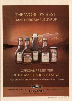   MAPLE SUGAR FESTIVAL DU SUCRE D'ÉRABLE, 2005   , page 13