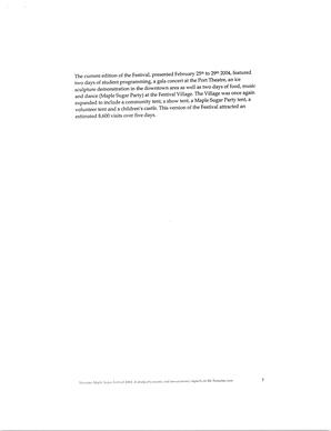   MAPLE SUGAR FESTIVAL DU SUCRE D'ÉRABLE, 2004   , page 8