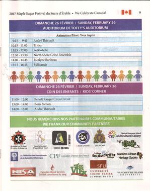   MAPLE SUGAR FESTIVAL DU SUCRE D'ÉRABLE, 2017   , page 13