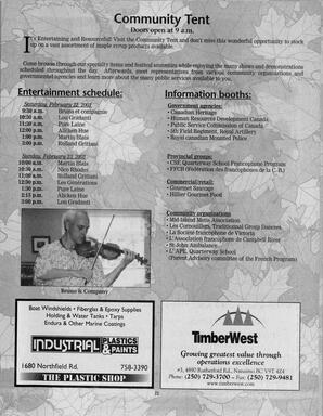   MAPLE SUGAR FESTIVAL DU SUCRE D'ÉRABLE, 2003   , page 27