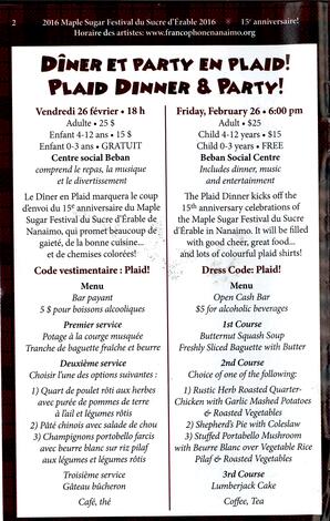   MAPLE SUGAR FESTIVAL DU SUCRE D'ÉRABLE, 2016   , page 2