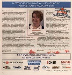   MAPLE SUGAR FESTIVAL DU SUCRE D'ÉRABLE, 2015   , page 5