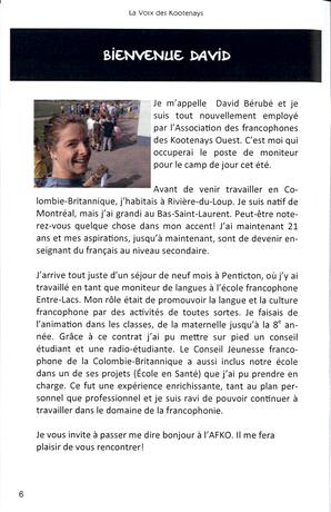  LA VOIX DES KOOTENAYS, 2014   , page 6
