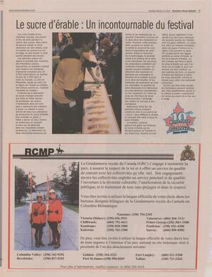   MAPLE SUGAR FESTIVAL DU SUCRE D'ÉRABLE, 2010   , page 5
