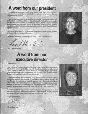  MAPLE SUGAR FESTIVAL DU SUCRE D'ÉRABLE, 2002   , page 35