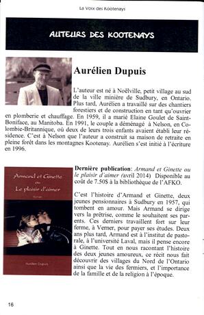   LA VOIX DES KOOTENAYS, 2014   , page 16