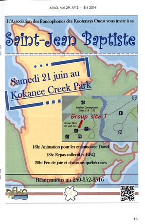   LA VOIX DES KOOTENAYS, 2014   , page 15