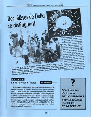   INFO-PARENTS COLOMBIE-BRITANNIQUE, 1995   , page 15