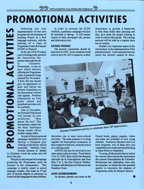   INFO-PARENTS COLOMBIE-BRITANNIQUE, 1994   , page 8