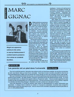   INFO-PARENTS COLOMBIE-BRITANNIQUE, 1994   , page 5
