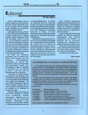   INFO-PARENTS COLOMBIE-BRITANNIQUE, 1994   , page 2
