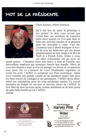   LA VOIX DES KOOTENAYS, 2014   , page 4