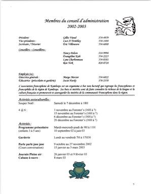   ENTRE NOUS, 2002   , page 2
