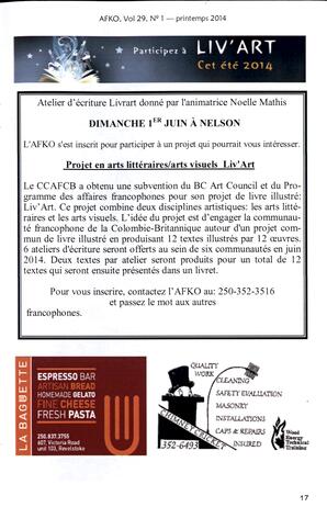   LA VOIX DES KOOTENAYS, 2014   , page 17