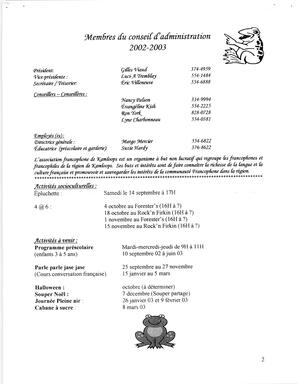   ENTRE NOUS, 2002   , page 2