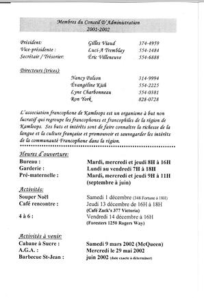   ENTRE NOUS, 2001   , page 2