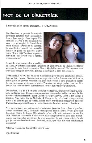   LA VOIX DES KOOTENAYS, 2013   , page 5