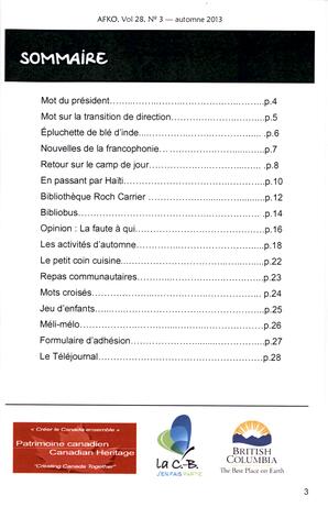   LA VOIX DES KOOTENAYS, 2013   , page 3