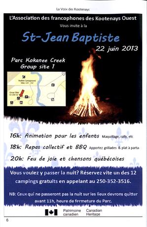   LA VOIX DES KOOTENAYS, 2013   , page 6
