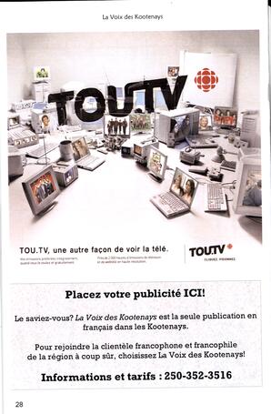   LA VOIX DES KOOTENAYS, 2013   , page 28