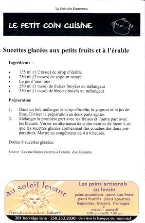   LA VOIX DES KOOTENAYS, 2013   , page 22