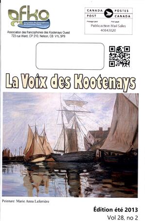   LA VOIX DES KOOTENAYS, 2013   , page 1