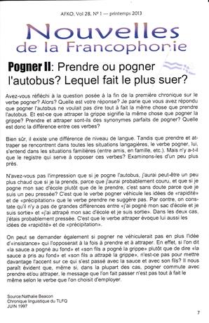   LA VOIX DES KOOTENAYS, 2013   , page 7