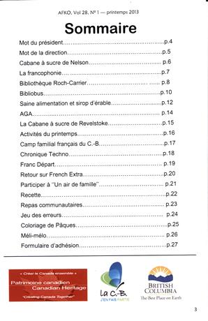   LA VOIX DES KOOTENAYS, 2013   , page 3