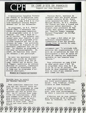   L'ÉCHO DE L'OKANAGAN, 1984   , page 6