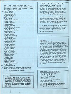   L'ÉCHO DE L'OKANAGAN, 1984   , page 2