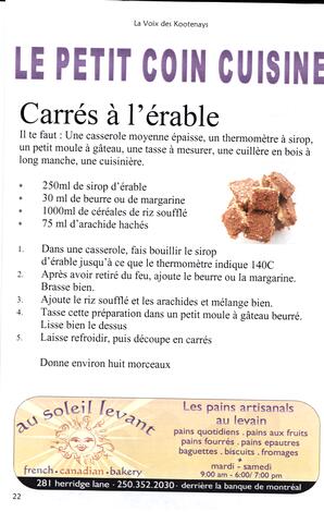   LA VOIX DES KOOTENAYS, 2013   , page 22