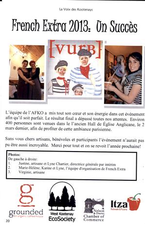   LA VOIX DES KOOTENAYS, 2013   , page 20