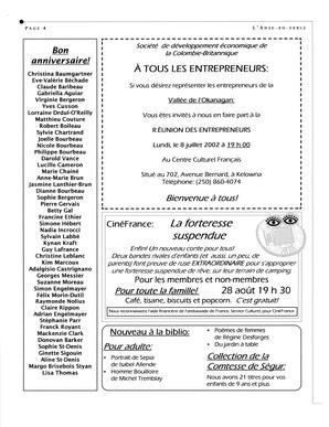   L'ANSE-AU-SABLE, 2002   , page 4