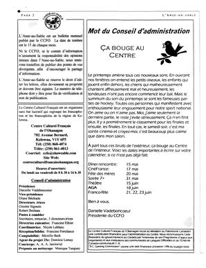   L'ANSE-AU-SABLE, 2002   , page 2