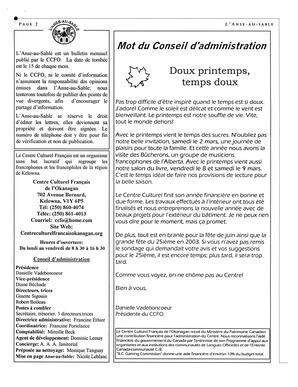   L'ANSE-AU-SABLE, 2002   , page 2